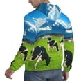 thumbnail image 6 of Cauagu Grazing Cows Mountain View for Men's Pullover Hooded Sweatshirt Athletic Casual Hoodie Aautumn Hoodie Sweatshirt for Men Pullover Casual Hooded Sweatshirt-XX-Large, 6 of 7