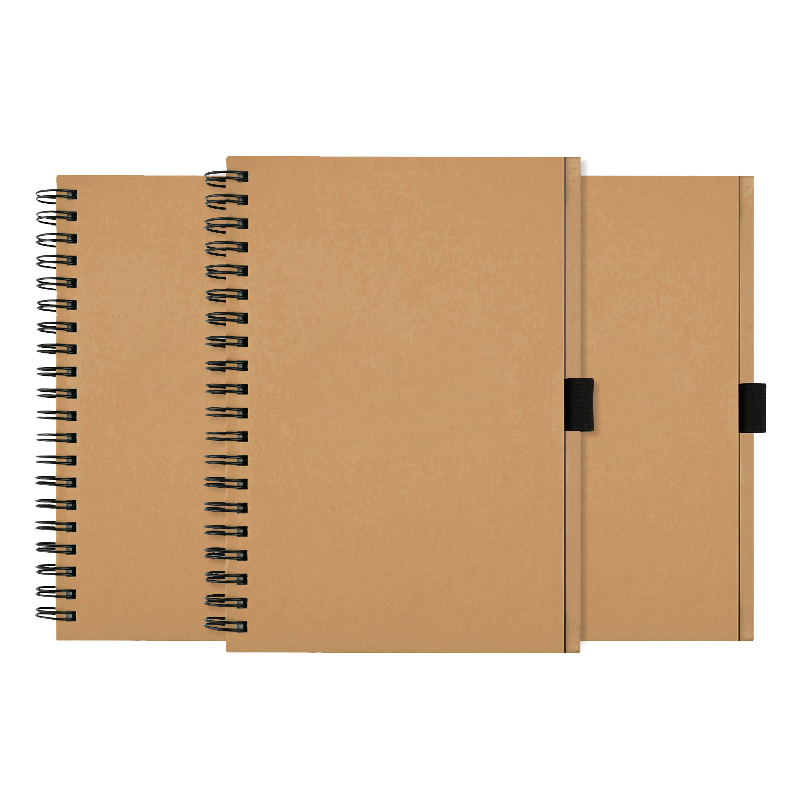 80 Pages, 5" x 7" Spiral Notebook with 4 Dividers, Plastic cover