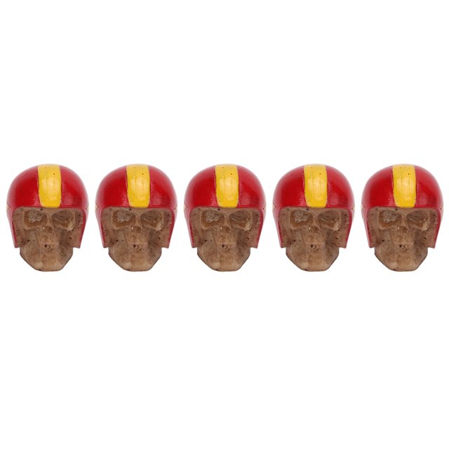 Car Tire Valve Stem , Rustproof Skull Style Wheel Valve Stem Cover Set 4pcs ABS Copper For Bicycles For SUVs Red,Blue