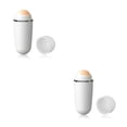thumbnail image 3 of Soidarity Rodillo absorbente de aceite facial Removedor de mano Interior Exterior Casa de viaje Cuidado de la piel Maquillaje Herramienta de limpieza Blanco 2piezas Soidarity CBP213493, 3 of 6