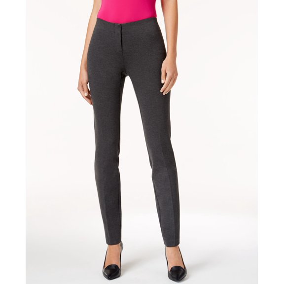 Alfani Petite Hollywood Skinny Pants Coal Melange 2P