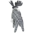 thumbnail image 5 of Northlight Checkered Moose with Striped Scarf Christmas Figure - 10" - Gray, 5 of 5