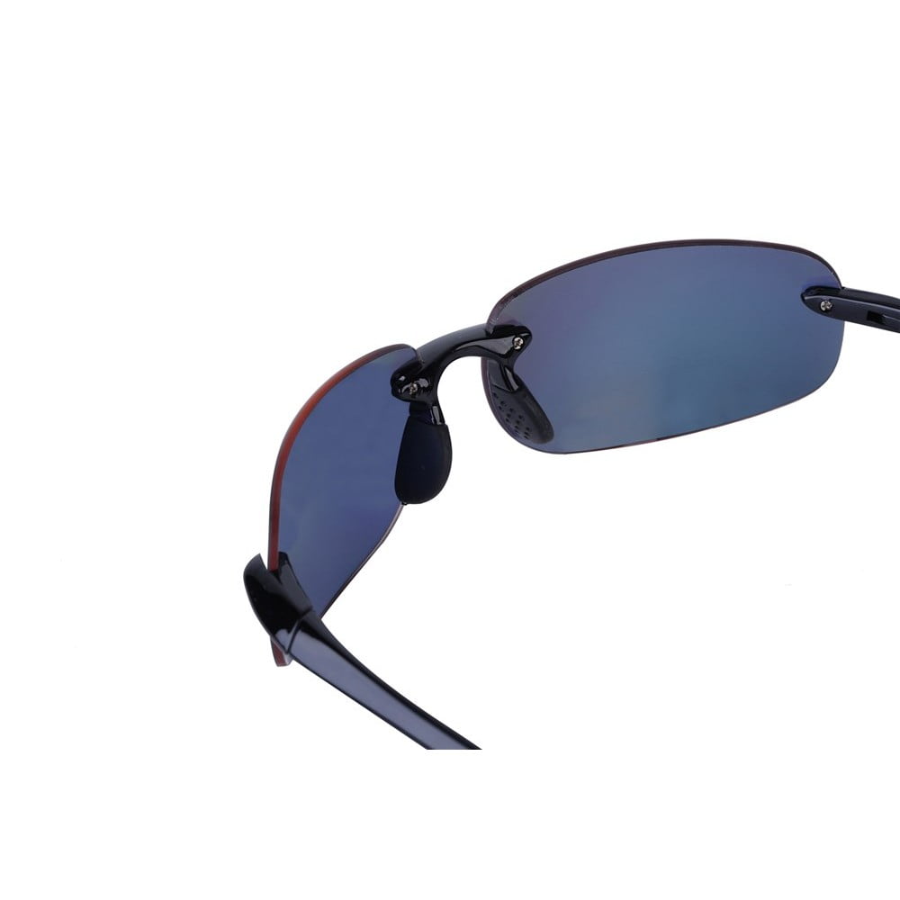 "The Influencer" Sport Wrap Polarized Sunglasses for Men and Women - Lightweight Frames - Open Road Blue