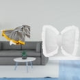 thumbnail image 2 of Manta de punto con lazo a rayas, suave y cálida, decoración de estilo rústico, cojín para dormitorio, sofá, cama, silla, mobiliario moderno para el ho, 2 of 8