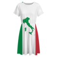 thumbnail image 4 of Map of Italy - Italian Flag Sundress Short Sleeve Dress Summer Women Clothes Dress for Women Dresses, 4 of 7
