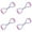 Purple 4PCS, variant on 8 Resistance Band Yoga Resistance Band with Handles, 8 Pull Rope Figure for Home Workout Stretch Fitness Strap for Full-Body Workouts, Exercise Elastic Rope