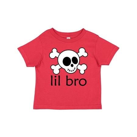 

Inktastic Little Bro Skull Gift Baby Boy T-Shirt