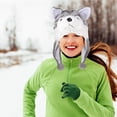 thumbnail image 3 of ColoMX Gorro con diseño de lobo creativo, gorro cálido y elegante, gorro de invierno cálido, gorro de invierno para mujer, 3 of 7