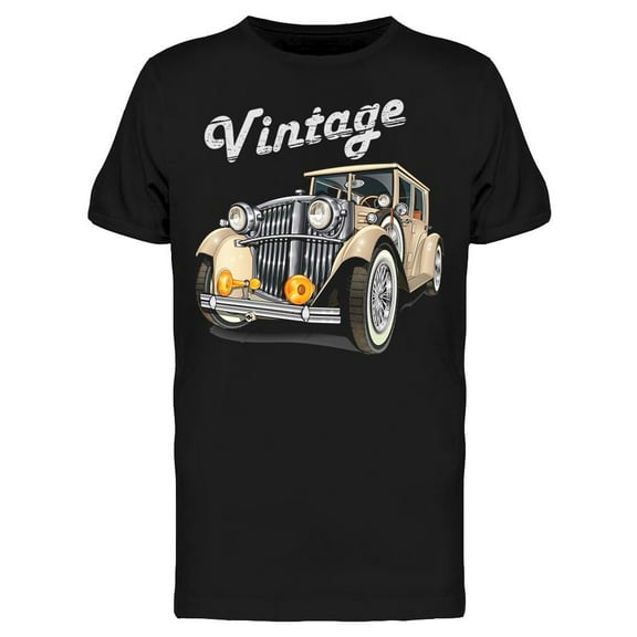 Vintage 20s Car  T-Shirt Men -Image by Shutterstock, Male x-Large
