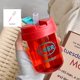 thumbnail image 1 of Mini botella de agua con pajita de 330ml, botella de agua escolar para niños, bonita botella de agua portátil para deportes al aire libre, taza para acampar, 1 of 5