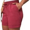 thumbnail image 2 of Mondetta Women's Moisture Wicking Side Pockets Active Walking Shorts-Pink / M, 2 of 4