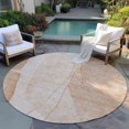 thumbnail image 6 of Addison Rugs Chantille Indoor/Outdoor Transitional Modern Terracotta Washable Round Rug, 8' x 8', 6 of 6