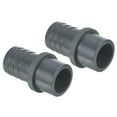 thumbnail image 1 of Unique Bargains UPVC Reducer Pipe Fitting 32mm OD 30mm Barbed, 2 Pack Straight Coupling Adapter Connector, Grey, 1 of 5
