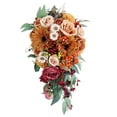 thumbnail image 6 of balikha Bridal Bouquet Artificial Flowers Cascading Rustic Retro Design Wedding Bouquet for Bride Bridesmaids for Home Decor Ceremony, 6 of 9