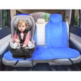 thumbnail image 4 of FH Group Doe16 Fluffy Faux Fur Car Seat Cushions Full Set for Most Cars, Trucks, SUVs or Vans Blue – Full Set, 4 of 8