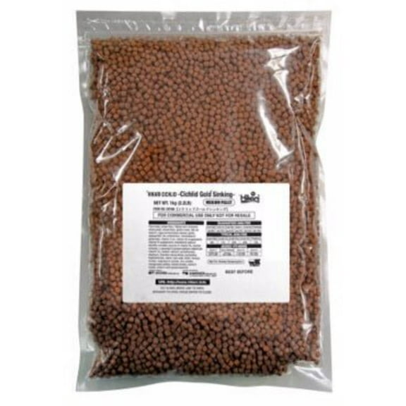 Hikari Cichlid Gold Color Enhancing Sinking Fish Food - Mini Pellet - 2.2 lbs