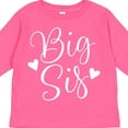 thumbnail image 4 of Inktastic Cute Big Sis Girls Announcement Girls Long Sleeve Toddler T-Shirt, 4 of 5
