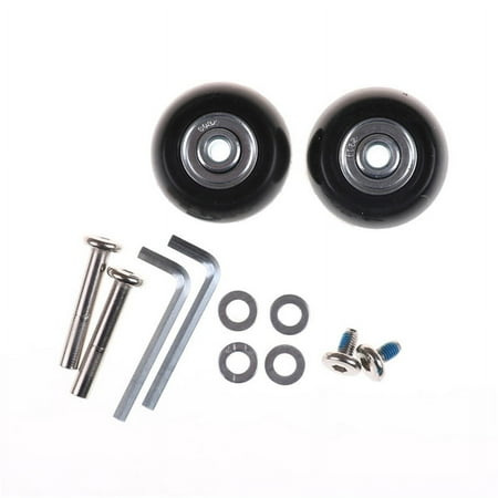 

2pcs Luggage Suitcase Replacement Wheels Axles Repair Parts 40*18mm