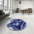 thumbnail image 4 of Ahgly Company Machine Washable Indoor Rectangle Transitional Sky Blue Area Rugs, 8' x 12', 4 of 7