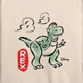 thumbnail image 3 of Toy Story - Doodle Rex Graphic - Women's Lightweight French Terry Long Sleeve Shirt, 3 of 5