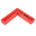 thumbnail image 1 of Localizador auxiliar de herramientas para trabajar la madera, 4 piezas de regla de ángulo recto tipo L de plástico, diseño fácil de usar, 1 of 6
