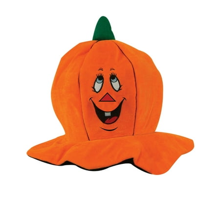 Soft Plush Jack-O-Lantern Pumpkin Hat Halloween Party Hat Costume Accessory