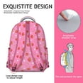 thumbnail image 5 of Strawberry Print Backpack for Women & Students - Trendy School Bag for College & Work, Durable Roomy Laptop Backpack with Pockets, Sweet Strawberry Gift, 5 of 6