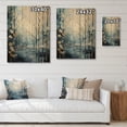 thumbnail image 4 of Designart "Winter Moonrise Birch Woods IV" Floral Print on Natural Pine Wood, 4 of 5