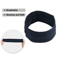 thumbnail image 3 of Uds. Diademas, bandas para el sudor, diadema elástica que absorbe la humedad, para deportes, algodón, azul marino, 3 of 7