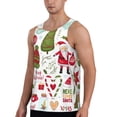 thumbnail image 2 of Haiem Snowflakes Santa Claus Men Workout Tank Top Gym Bodybuilding Sleeveless Muscle T Shirts Athletic Tank Breathable Workout Shirt-Large, 2 of 9