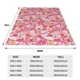 thumbnail image 3 of Honeii Sweet Print Fleece Blanket - Throw Blanket for Bed, Sofa, Couch, Camping, and Travel , Microplush Ultra Soft Warm Blanket-50"x40", 3 of 7