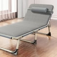 thumbnail image 4 of Folding Bed Single Person Folding Bed Camping Folding Bed Folding Reclining Lounger Single Bed Recliner Folding Bed Single Person Folding Reclining Lounger For Camping Office Lunch, 4 of 8
