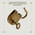 thumbnail image 2 of Mini Padlock With Key Mini Bear Shape Padlock Vintage Antique Style Padlock, 2 of 6