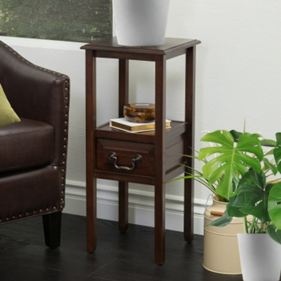 Elegant Brown Wooden Accent Table for Small Spaces