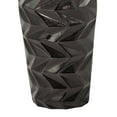 thumbnail image 5 of DecMode 19", 15"H Geometric Black Aluminum Vase, Set of 2, 5 of 8