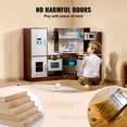 thumbnail image 4 of Toy Play Kitchen VEVOR Interactive de madera con luces y sonidos, 4 of 9