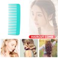 thumbnail image 4 of Peine liso Peine de peluquería de dientes anchos portátil Peine plano (Azul menta) Likrtyny cuidado belleza, 4 of 6