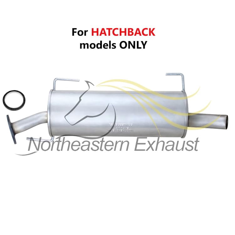Northeastern Exhaust Rear Muffler Fits 2007-2011 Nissan Versa 1.8L - Direct Fit | Stainless Steel