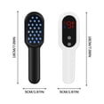 thumbnail image 4 of Xihbxyly Peine de Masaje Eléctrico, Masajeador de Cuero Cabelludo, Plancha de Pelo, Peine de Fototerapia, Estimulador Del Crecimiento Del Cabello, Antiestrés, Recargable Por Usb, Herramienta para El, 4 of 7