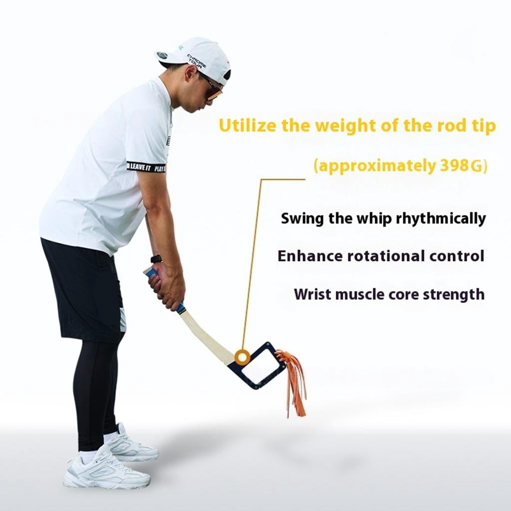Yihuala Golfs Swing Trainer Tool Nonslip Grip Strength Training Rod Practice Tool Flexibility Pose Corrector for Gym Golfing