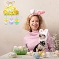 thumbnail image 5 of JeashCHAT Easter Welcome Sign Easter Eggs Bunny Hanging Door Sign Decorations Wall Door Hanger for Spring Easter Party Outdoor Indoor Front Door Decor, 5 of 7