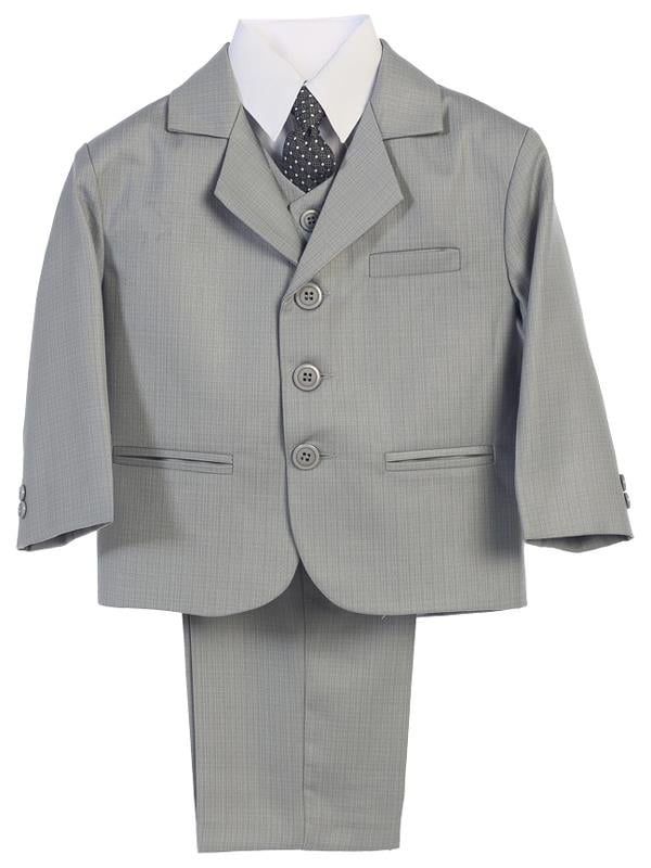 light grey boys suit