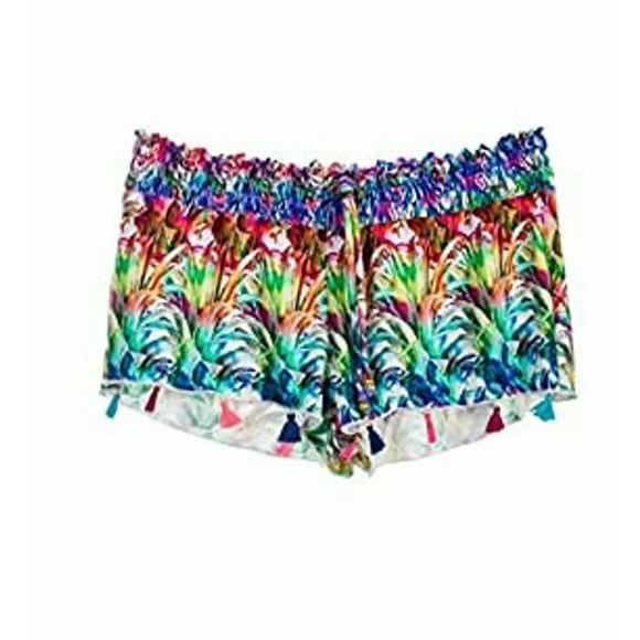PilyQ LAN-718S Lanai Short de Bain à Franges ( L )