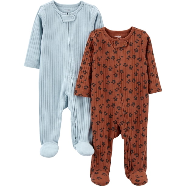 Sleep and Play Simple Joys de Carter's Blue/Brown de 0 a 3 meses