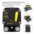 thumbnail image 2 of pitrice Auto Circuit Breaker Durable Waterproof Amplifier Safe Boat RV Motors Vehicles System Accessories Manual Reset Parts 60A 60A, 2 of 6