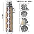 thumbnail image 3 of Modern 29oz Stainless Steel Insulated Thermos with Tea Filter, 360° Printed Travel Bottle, Leakproof BPA-Free Flask with Anti-Slip Base, 304 Inner & 201 Outer, Vacuum Cup, 3 of 6