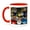 Red/White, variant on 3drose, Ceramics for Sale, Souk, Medina, Marrakech, Morocco - Af29 Nto0267 - Nico Tondini, 11oz Mug