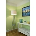 thumbnail image 2 of Vaxcel Perkins Mid-Century Modern Floor Lamp, Cream Linen Drum Shade, 3-Way Switch, 2 of 4