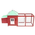 Cozy Chicken Coop with Nest Box for Backyard Chickens, Durable Solid