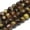 Coffee, variant on U8MO 20Strands Round Baking Painted Swirl Glass Beads Strands For Craft 8~8.5mm 31.8"-Sky Blue with fleck